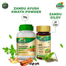 Ayush Kwath Powder (100g) & Giloy (60 Caps)