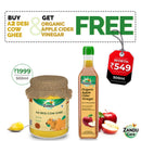 A2 Desi Cow Ghee (500ml) & FREE Organic Apple Cider Vinegar (500ml)