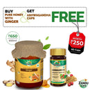 Pure Honey with Ginger (650g) & FREE Ashwagandha (60 Caps)
