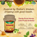 Pure Honey with Fruits & Herbs (650g) & FREE Organic Apple Cider Vinegar (500ml)