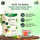 Tulsi Ginger Mint Herbal Infusion (25 Tea Bags)(Pack of 2)