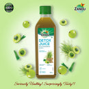 Detox Juice with Wheatgrass & Amla(500ml) & FREE Karela Jamun Health Juice (1L)